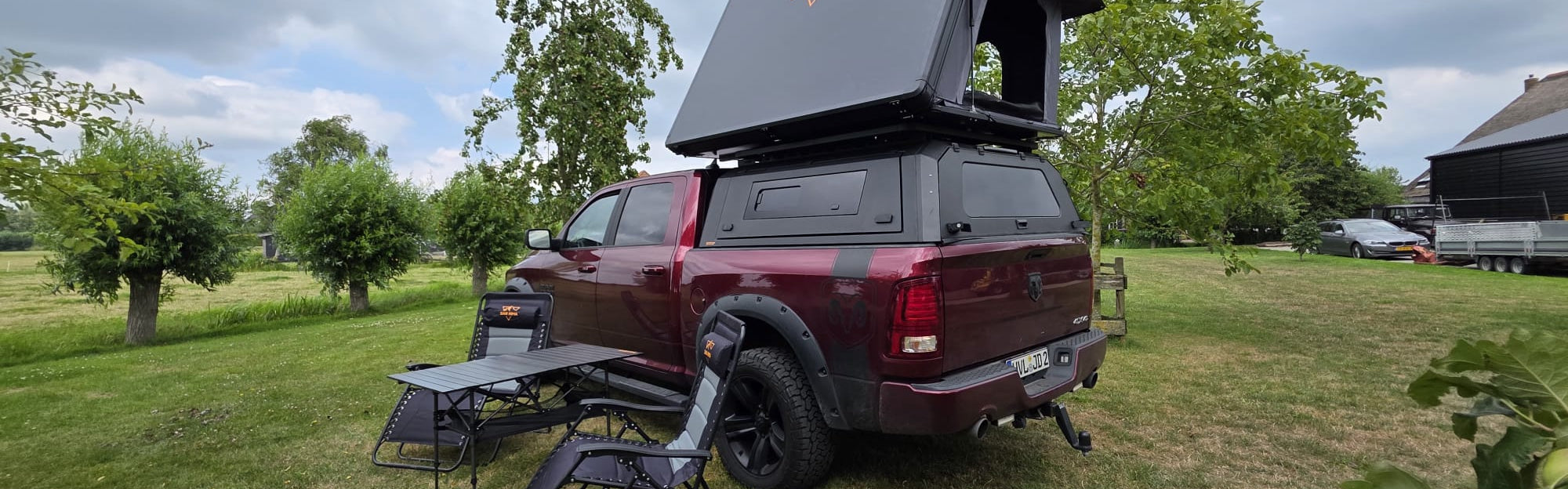 RAM pick-up met LCM hardshell daktent – LCM daktenten collectie
