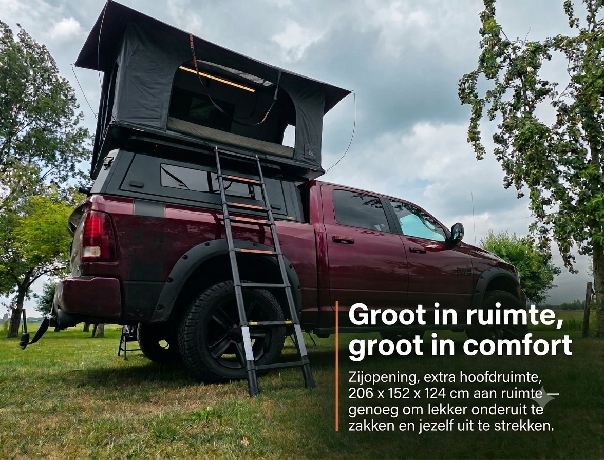 LCM Oasis daktent met 206 x 152 x 124 cm binnenruimte – groot in ruimte, groot in comfort